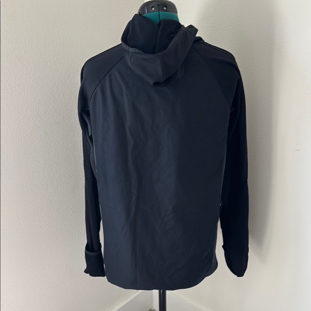 Youth Adidas Black Sweatshirt with High Collar & Hoodie Size YXL - Picture 6 of 8